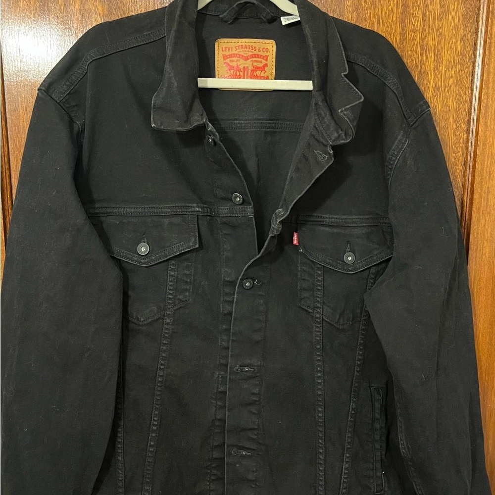 Men’s Levi’s Black Denim Jacket 2XLT